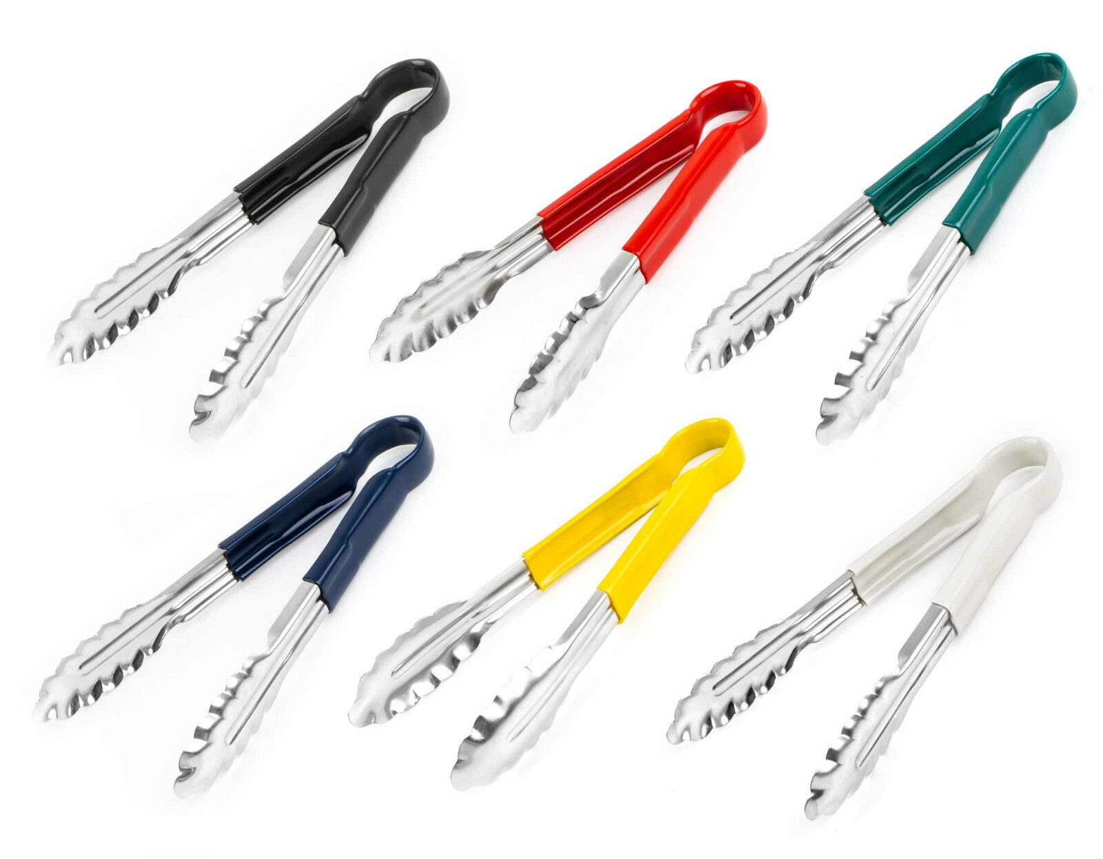 Küchenzange HACCP Contacto 24 cm Blau Rot Weiß Gelb Grün Gastronomiezange NEU