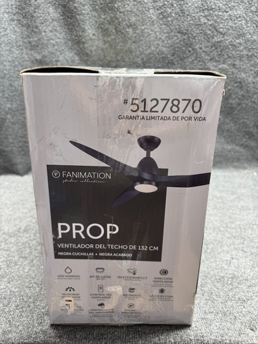 Fanimation Studio Collection Prop 52-in Black Color-changing Integrated LED Indo - Picture 6 of 6