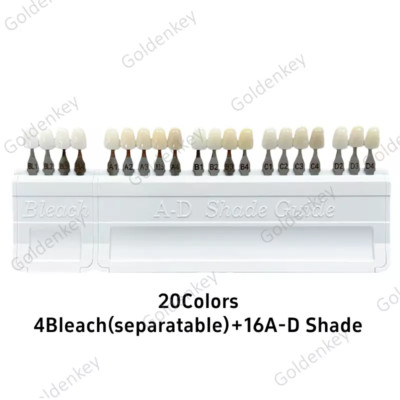 Oral−B D12013AE 20Colors Shade Guide Dental Teeth A1-D4 16Colors B1-B4 4leach