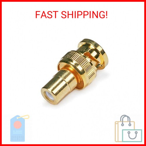 Monoprice BNC Male to RCA Female Adaptor - Gold Plated