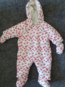 mothercare snowsuit baby girl