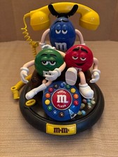 Vintage Collectable M M's Animated Talking/Light Up Land Line MM Telephone