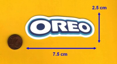 STICKER STICKER DECAL Oreo measures 2.5 x 7.5 Post 1 track