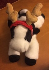 Dakin Cow With Reindeer Antlers 9"