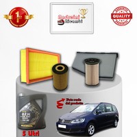 Inspektionskit Filter Und ÖL VW Sharan II 2.0 Tdi 100KW 136CV Von 2013->