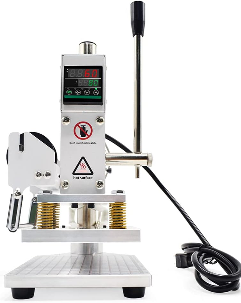 Upgraded Hot Foil Stamping Machine 10X13Cm Leather Bronzing Pressure Mark Machin