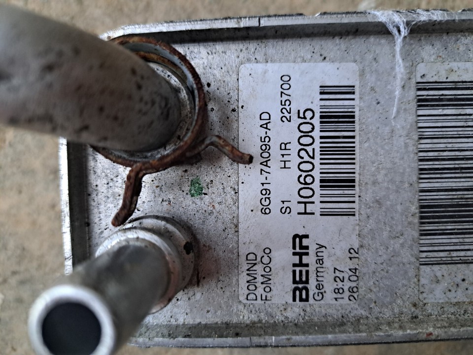 Ford Powershift Gearbox Oil Cooler, External Filter Housing eBay