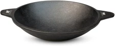 Livevie Cast Iron Appam Pan Rough Surface, Works on Electric Coil, Gas