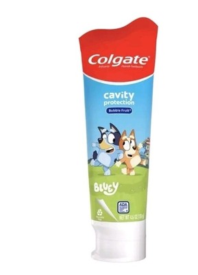 Colgate Bluey Cavity   Protection Bubble Fruit Kids Toothpaste 4.6oz