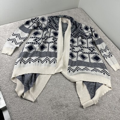 Pink Republic Southwest Sweater Adult Size Medium Open Front