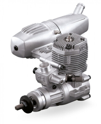 O.S. MAX OS15490 46AXII 7.45cc Motor mit Schalldämpfer Flugzeug