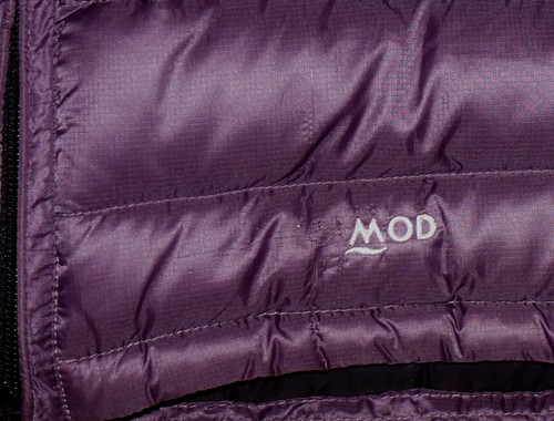 Women's MOD Purple Plum Goose Down Puffer Jacket LARGE *FLAW ON BOTTOM - Picture 3 of 9