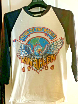 Camiseta Oficial De Van Halen 84 Tour Para Hombre - Talla XX-Large, Manga Corta, Diseño Rockero Clásico