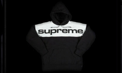 パーカー Supreme 17ss Blocked Hooded Sweatshirt BRAND NEW FW17 SUPREME BLOCKED HOODED SWEATSHIRT HOODIE BLACK M