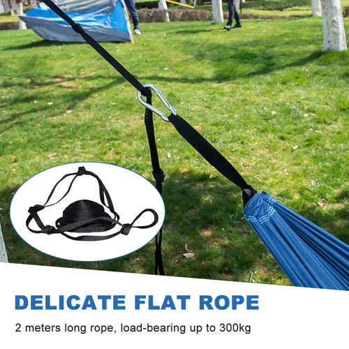 Tragbare Hängematte mit Moskitonetz 660 Pfund Kapazität 2 Personen Hängematte Hängebett - Bild 33 von 38