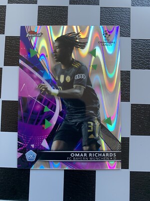 2021-22 Topps Finest UCL RC Omar Richards Ray Wave /199 Bayern München b