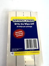 30 Ruled Sentence Strips Write on Wipe Off Dry Erase School Learning Penmanship