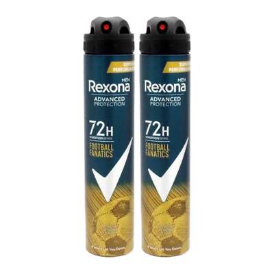 Rexona Men Advanced Football Fanatics 72H Deodorant Spray, 6.7 oz