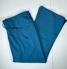 CHEROKEE Workwear Drawstring Pant Scrubs 4101P Teal Blue Size Large