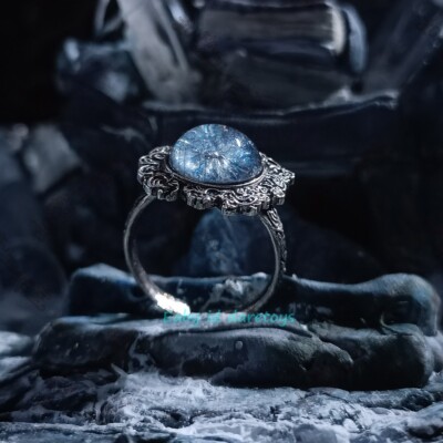 Elden Princess Ranni Dark Moon Ring 1/1 Scale Silver Color New In