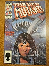 New Mutants #18 Sienkiewicz Cover Key VF+ 1st Warlock & Demon Bear X-men Marvel