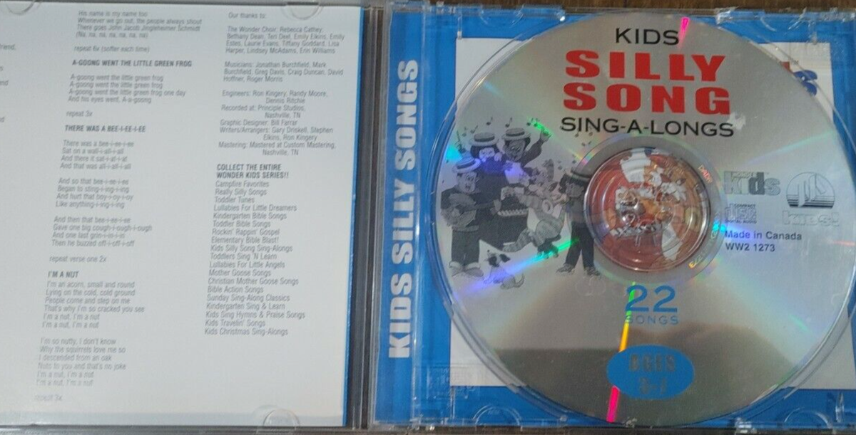 Kids Silly Song Sing-A-Longs - Music CD - Various Artists - 1998