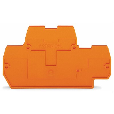 Wago Abschlussplatte 2016-7692 - 5 Stück Orange Verteilerplatten