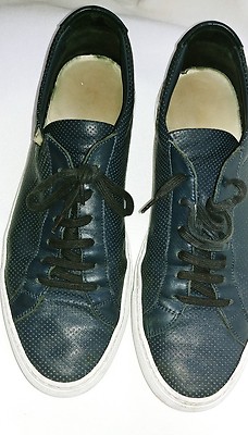 Common Projects Achilles Navy Blue Perforated Leather 43