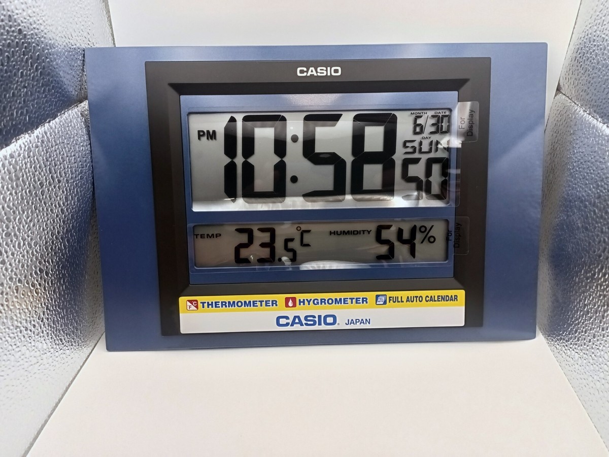 デジタル時計 Casio Digital Wall Clock Hygrometer Thermometer Temp Humidity