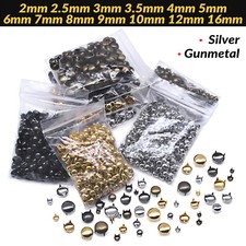 2mm-16mm Round Nail Head Studs for Bags Leather Purses Craft Clothing Decoration