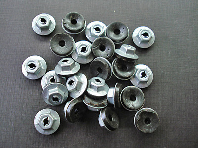 25 pcs 1/8'' emblem script name plate letter thread cutting nuts sealer for Dodge