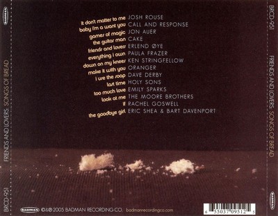 VARIOUS ARTISTS FRIENDS AND LOVERS: SONGS OF BREAD NEW CD