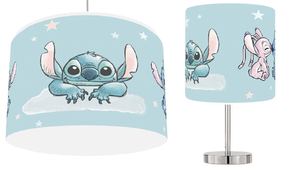 TRENDS DECOR BABY DISNEY LILO & STITCH Lamp Ceiling Shade , Stick Lamp or Bundle Reusable