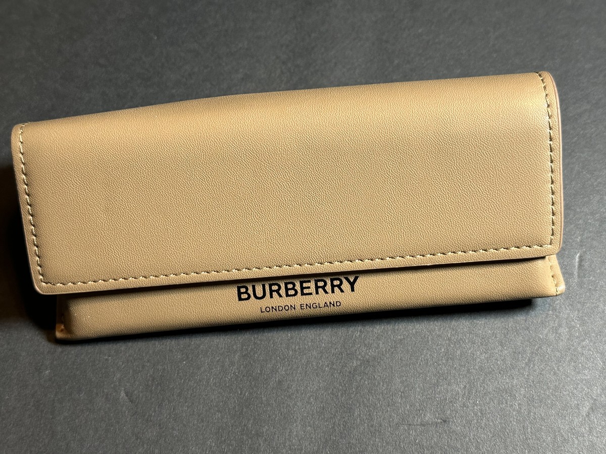 Tan Burberry Sunglass case Burberry London England Eyeglasses Sunglass Case Tan  main image 2