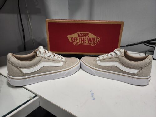 VANS Ward Women's Low Top Lace Up Shoes In (Summer Camp) Taupe NEW Size 6 - Picture 4 of 6
