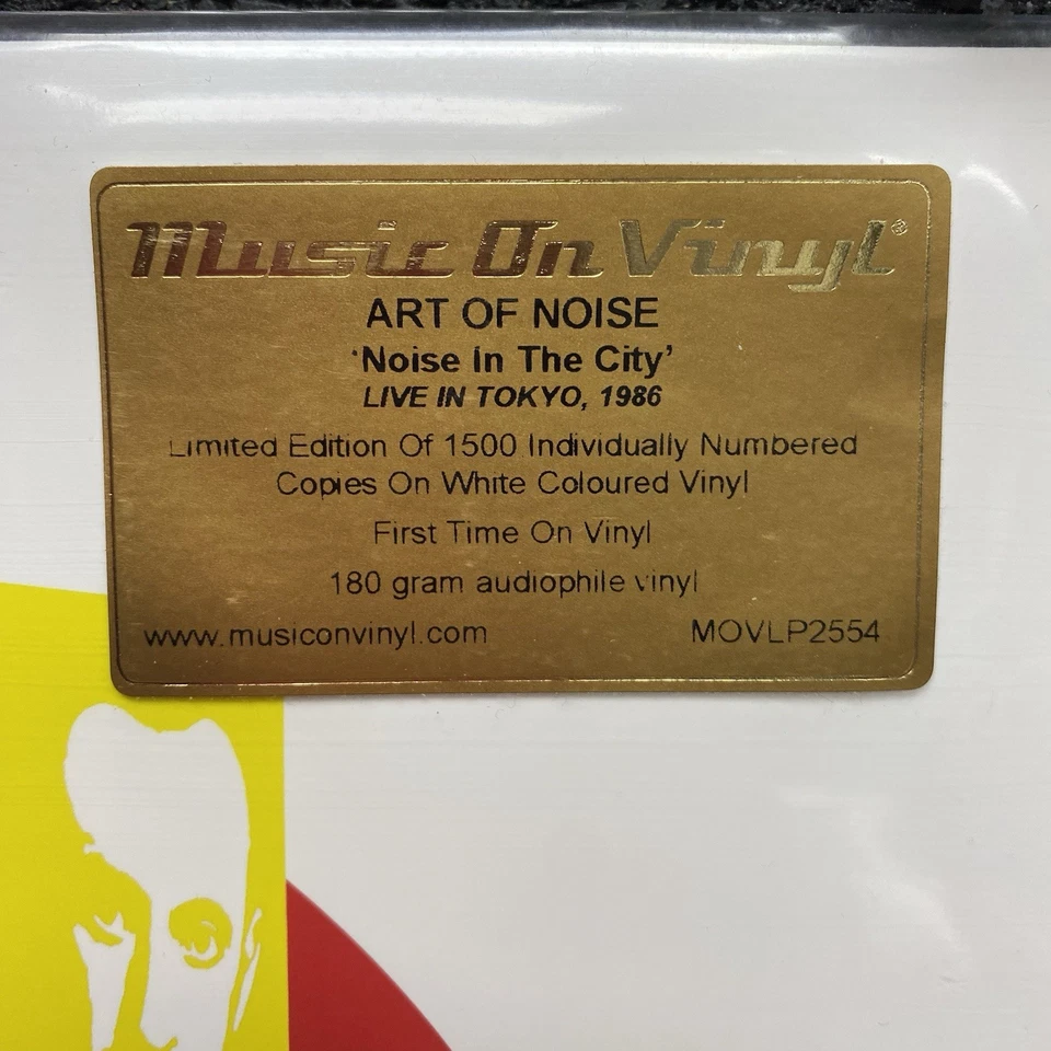 ART OF NOISE Noise in the City LIVE IN TOKYO 2LP White Vinyl 2021 Music On Vinyl - Image 3 of 4
