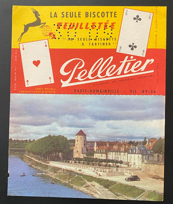 Werbeunterlage ''Blätterteig Biscotti - Pelletier Nevers''
