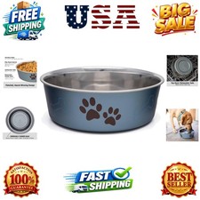 Bella Dog Bowls- Stainless Steel Dog Cat Bowls - Spill Proof Dog Food Bowl,...