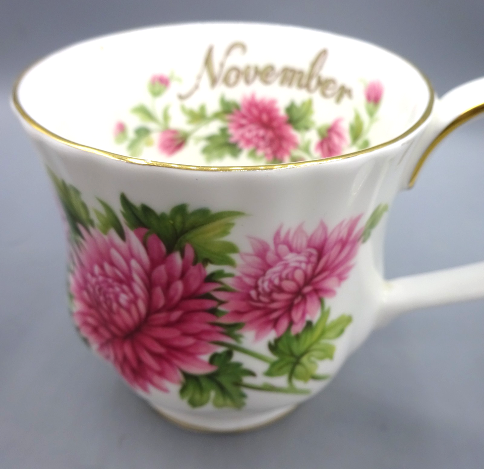 3 Vintage Royal Albert Coffee Mugs - Chrysanthemum (Nov) - Trillium ...