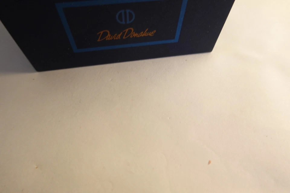 Juego de pasadores gemelos reversibles David Donahue de ónix y perla 14K GP - venta al por menor $475 Foto 3 de 3