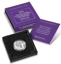 2022-S Purple Heart Proof Half Dollar 50c Box & Cert, OGP