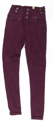 Select Damen lila gerade Jeans Größe 6 L29 in
