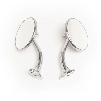 Swan Neck Mirrors 4in 1pr With mounting hardware