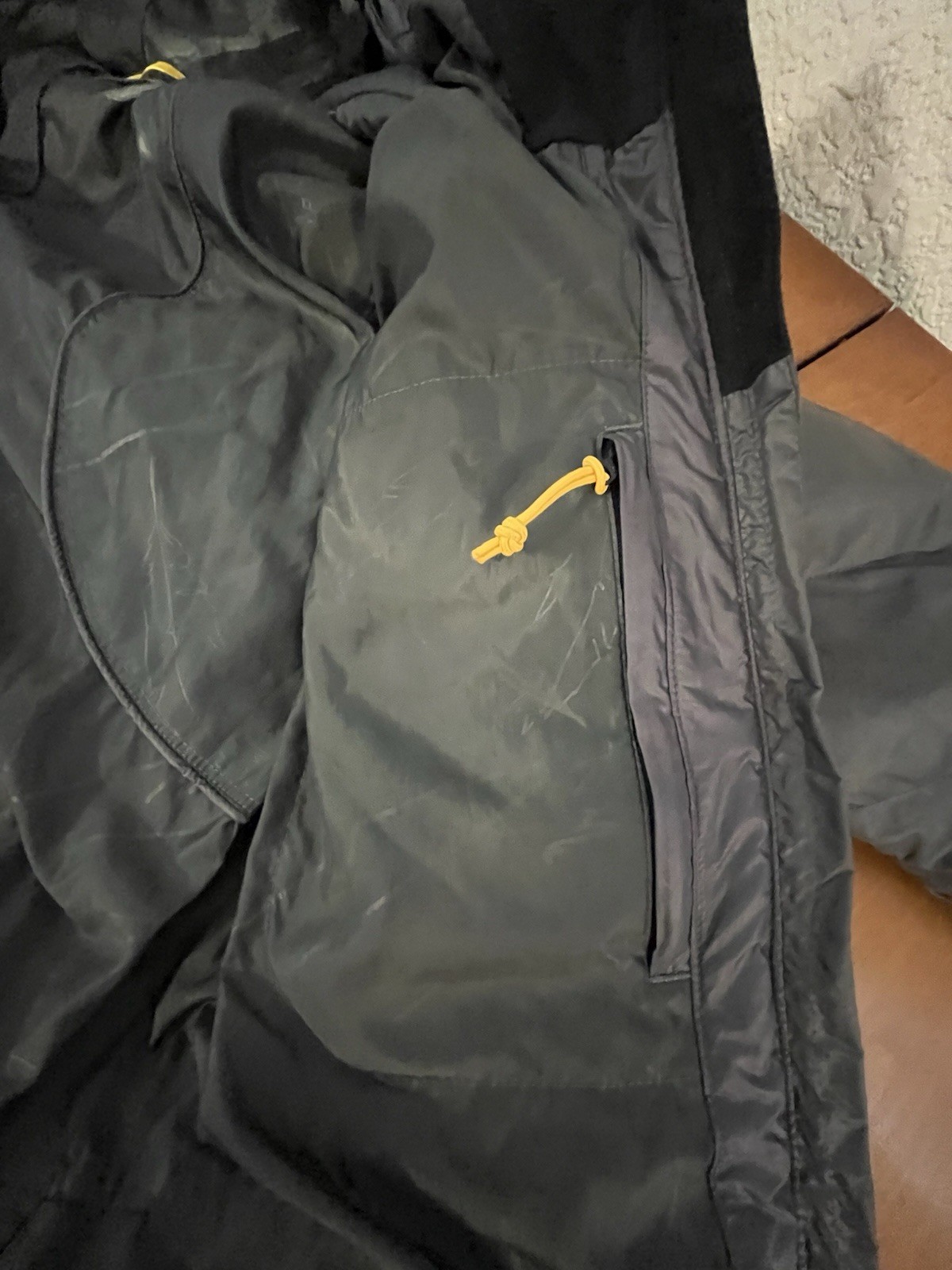 Lolë Duck Down Insulated Hooded  Women Medium Long Jacket Dark Grey Lightweight