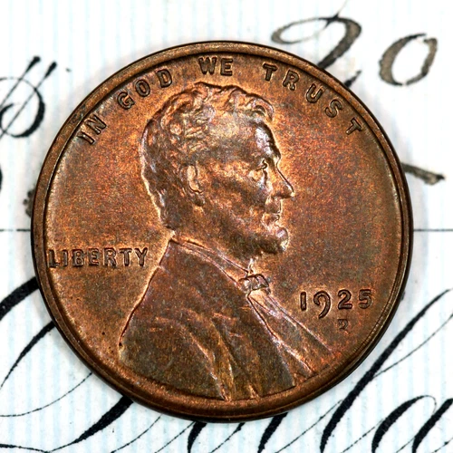 * 1925-D * NEAR+ GEM BU MS LINCOLN WHEAT PENNY * FROM ORIGINAL COLLECTION