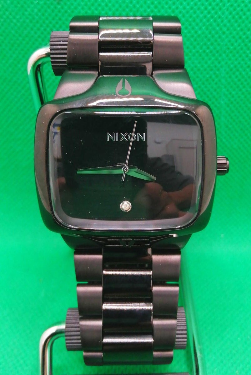 Nixon Mens Watch The Player EUC All Black NA140001 Sharp Battery