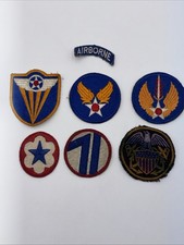 Lit Of 7 WW2 Patches 82nd Airborne Army Air Force & 71st Infantry