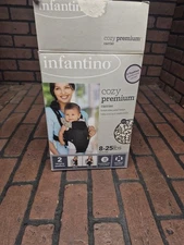 Infantino Embrace Cozy Premium Baby Carrier Wrap Size 8 - 25 lb Air Mesh Black