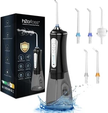 Water Dental Flosser Pick for Teeth 5 Modes Cordless Portable Water Teeth Clean