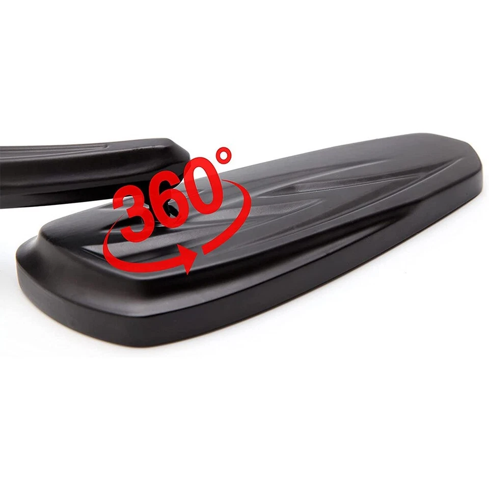 Espejo retrovisor negro vivo para motocicleta 2 piezas para Harley Davidson Heritage Softail Foto 4 de 4